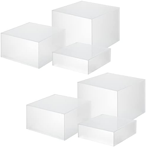 Tuanse 6 Pcs Acrylic Buffet Risers Display Stands