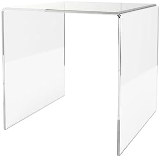 Clear Acrylic Riser Platform 6 Inch Square Display Stand