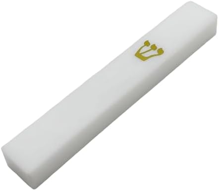 White Acrylic Mezuzah Case for Home Decor