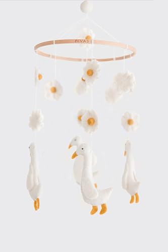 Nivas Duck and Daisy Mobile - 100 Wool Felt