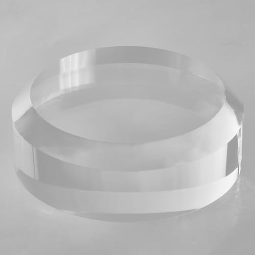 CiaoHER Acrylic Display Block 6 x 2 Inch Pedestal Stand