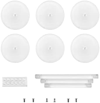 QWORK Clear Acrylic Display Riser Stands 4 Sets 12 Pcs