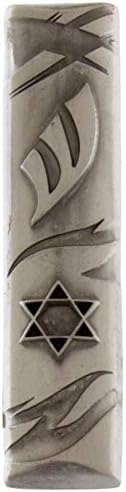 Green Hills Mezuzah Case with Star of David and Psalm 91
