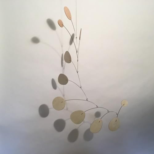 Modern Wood Art Hanging Mobile 21x27 In
