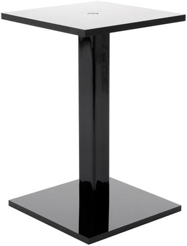 Plymor Black Acrylic Square Riser Display Stand