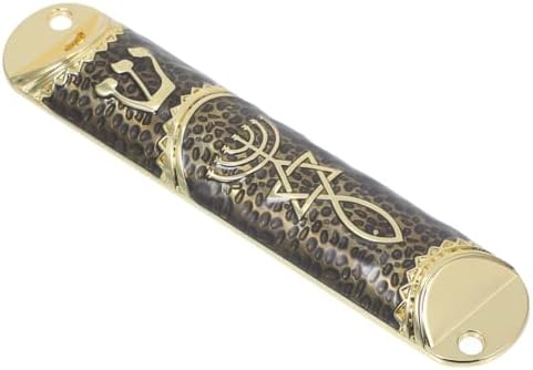 Classic Metal Mezuzah Scroll Door Ornament