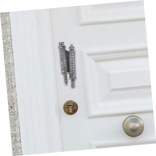 VALICLUD Metal Mezuzah Scroll Door Plaque 2-Piece Set