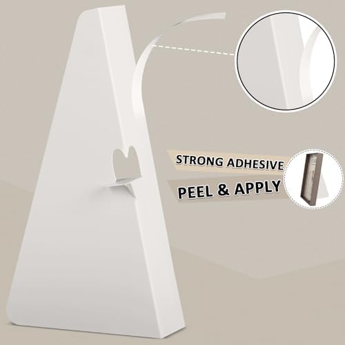 100 PCS 7 Inch Self Stick Cardboard Easel Backs for Display