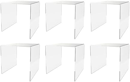 Marketing Holders 6 Pack Clear Acrylic Riser Display Stand
