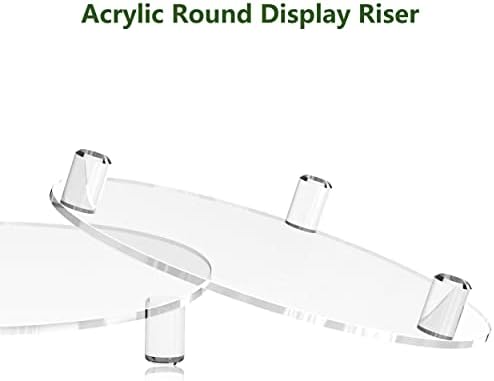 Modern Clear Acrylic Display Riser 10 Inch 2 Pack