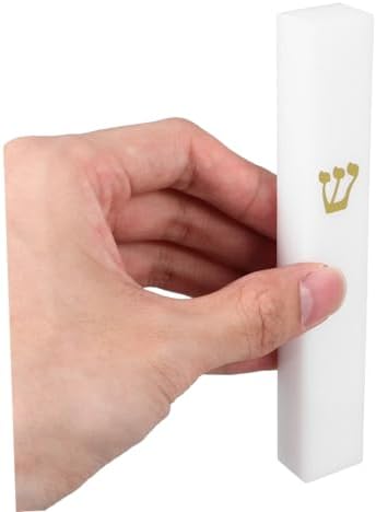 STOBAZA Classic White Decor Mezuzah Door Hanging Scroll Case