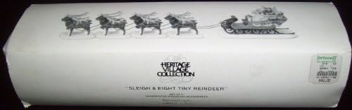Department 56 North Pole Sleigh with 8 Reindeer