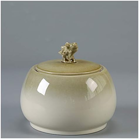 Mini Ceramic Cremation Urns for Human Ashes Beige