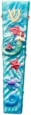 Handmade Mermaid Mezuzah Case for Jewish Kids Room