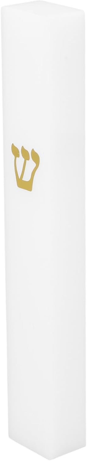 STOBAZA Classic White Decor Mezuzah Door Hanging Scroll Case
