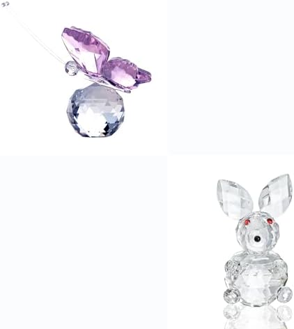 HD Crystal Butterfly and Bunny Figurine Decor
