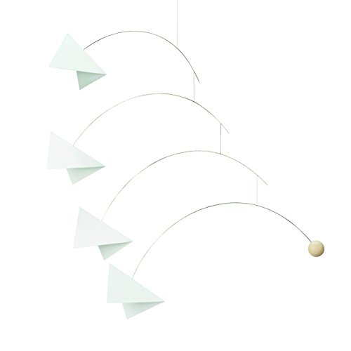 Mirage Black and White Hanging Mobile - 24 Inches
