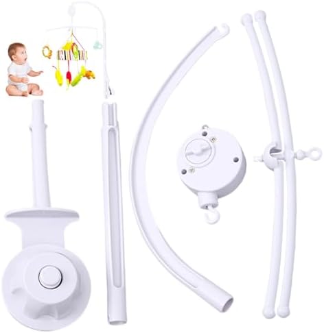 Mobile Holder for Crib with 360 Rotating Music Box
