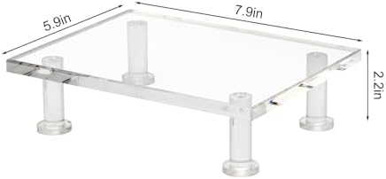 Clear Acrylic Pedestal Tray for Home Display