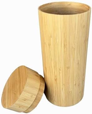 All-Natural Large Bamboo Urn for Human or Pet Ashes