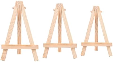 20 Pcs Small Wood Easels for Art and Display