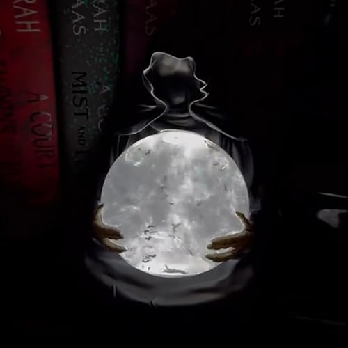 Gothic Reaper Crystal Ball with Floating Bats