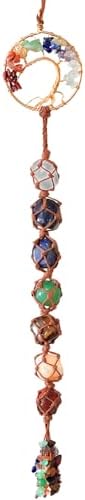 7 Chakra Stones Tree of Life Hanging Decor