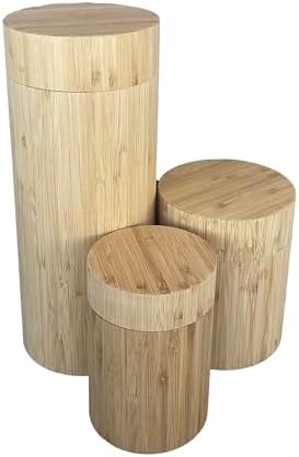 All-Natural Bamboo Urn for Human or Pet Cremated Remains