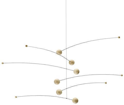 Flensted Futura Nature Hanging Mobile - 30 Inch Beech Wood Handmade in Denmark