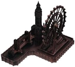Retro London Eye Big Ben Tower Bridge Statue