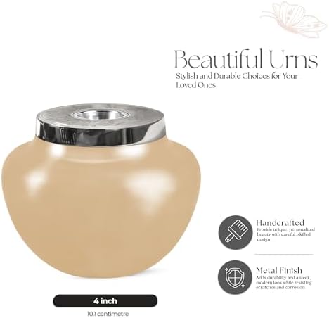 Butterfly Urn - 4 Inch Small Cremation Urn for Ashes