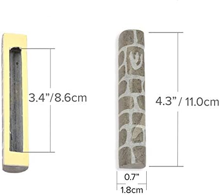 Peer Hastam Jerusalem Stone Mezuzah Case Gray