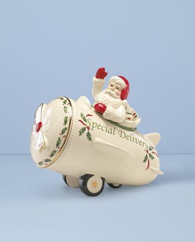 Lenox 863640 Holiday Airplane Cookie Jar 1