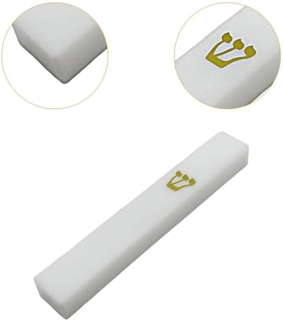 White Acrylic Mezuzah Case for Home Decor