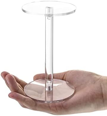 QWORK Clear Acrylic Display Riser Stands 4 Sets 12 Pcs