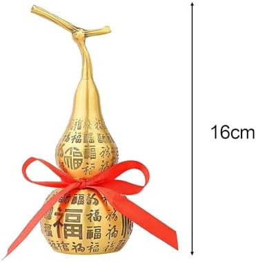 Fenteer Feng Shui Brass Gourd Table Ornament 16cm