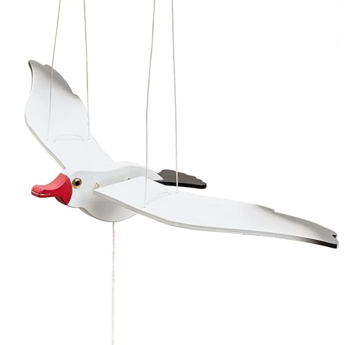 Wooden Seagull Mobile Nautical Decor 14 Inch