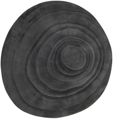 Creative Co-Op Paulownia Wood Pedestal Black 11 Inch