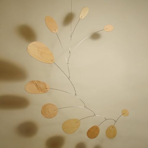 Modern Wood Art Hanging Mobile 21x27 In