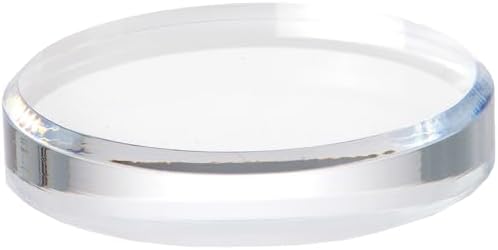 Plymor Clear Acrylic Beveled Round Display Base 5x5x1