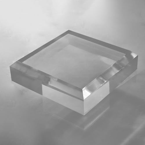 CiaoHER 2in Thick Beveled Acrylic Display Pedestal Stand