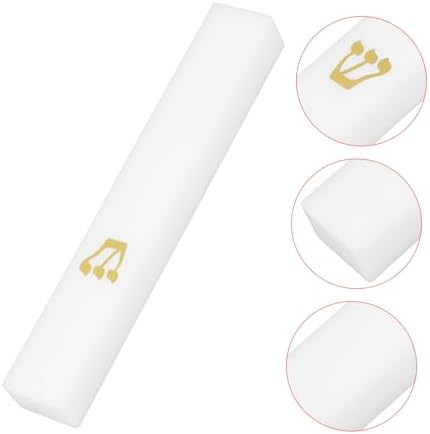 Unomor White Decor Mezuzah Resin Doorpost Ornament