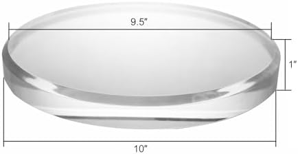 CiaoHER Clear Acrylic Disc Display Riser 10 Inch