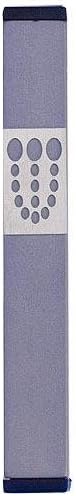 Agayof Medium Mezuzah with Dots and Shin Cut-Out Design - Gray