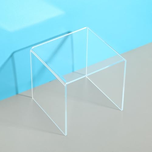 8 Pack Clear Acrylic Riser Display Stand For Cupcakes And Crafts