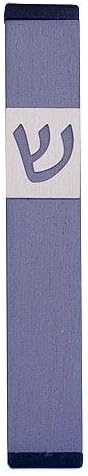 Baltinester Agayof Small Edgy Mezuzah with Shin - Gray