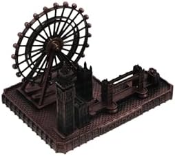 Retro London Eye Big Ben Tower Bridge Statue