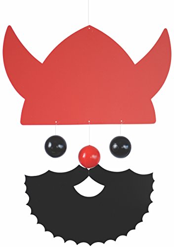 Flensted Mobiles Veteran Viking Red 10 Inch Hanging Mobile