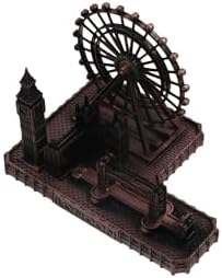 Retro London Eye Big Ben Tower Bridge Statue