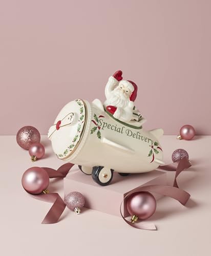 Lenox 863640 Holiday Airplane Cookie Jar 1